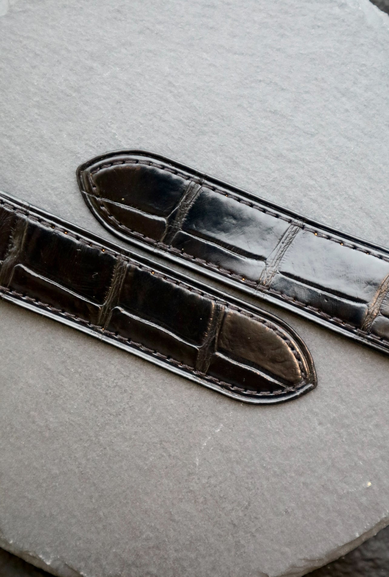 Handmade watch strap for the Cartier Santos 100 Model