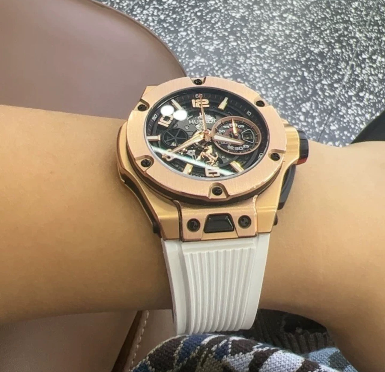 Hublot Unico Rubber Strap (WHITE)