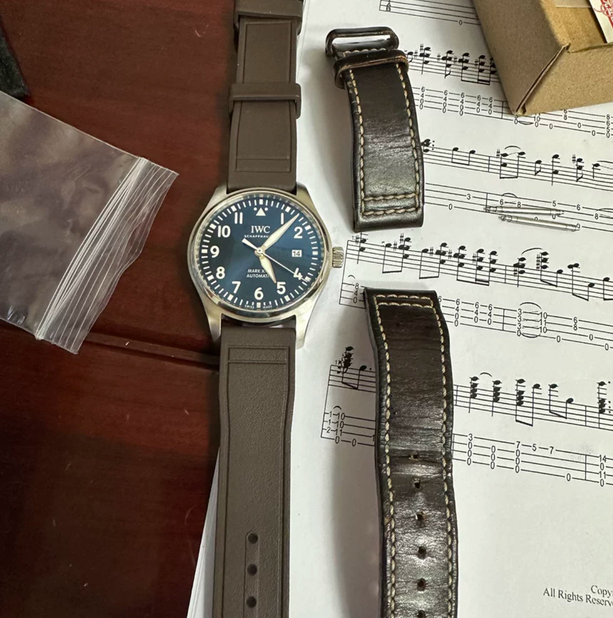 Quick Release rubber straps for Iwc watch models