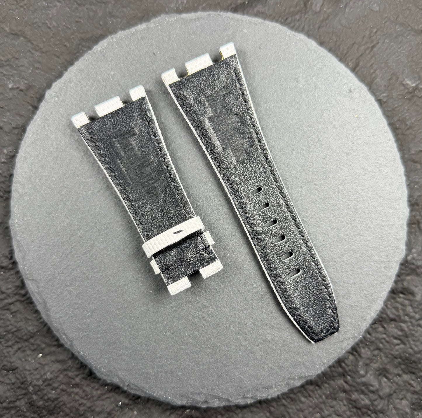 HausofMatthias Ap offshore 42mm watch strap with black leather