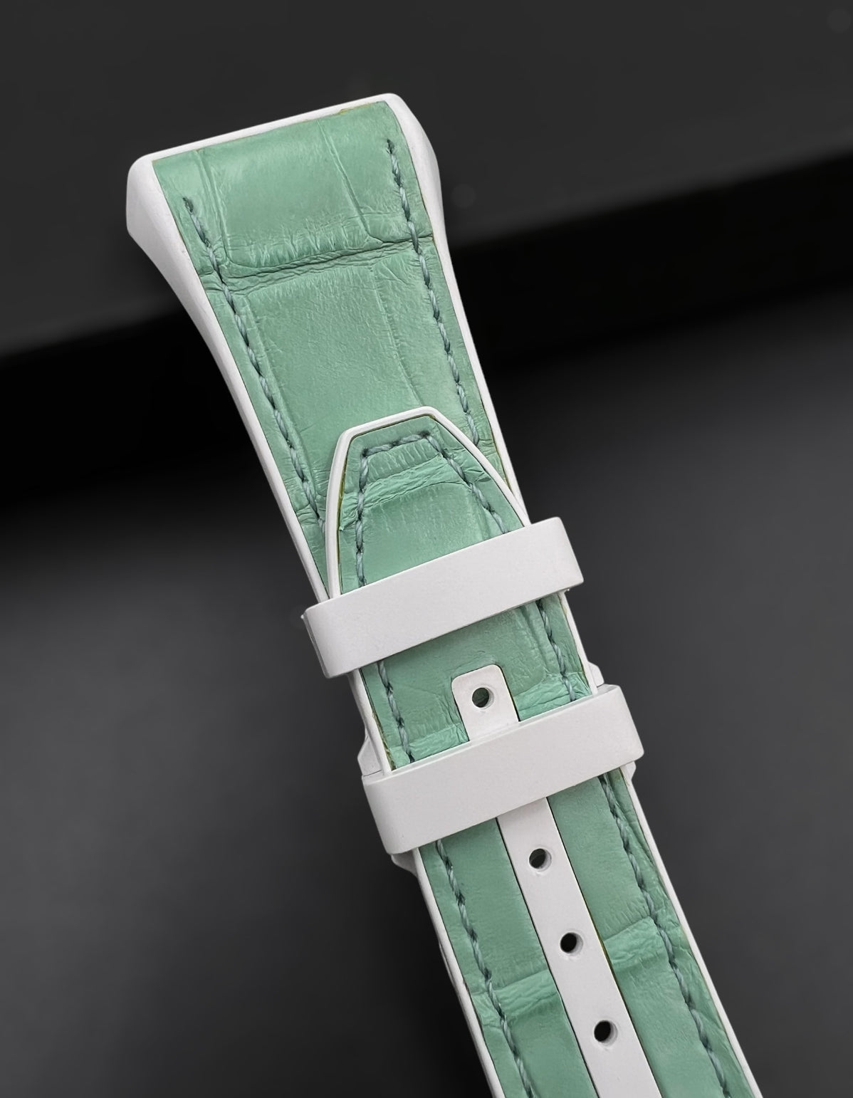 Alligator leather strap for Franck Muller V32, V41, V45 Watch Models