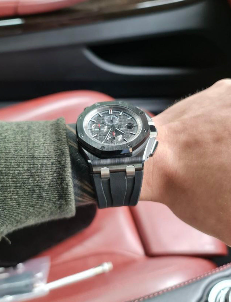 Black rubber for Ap 44mm Novelty