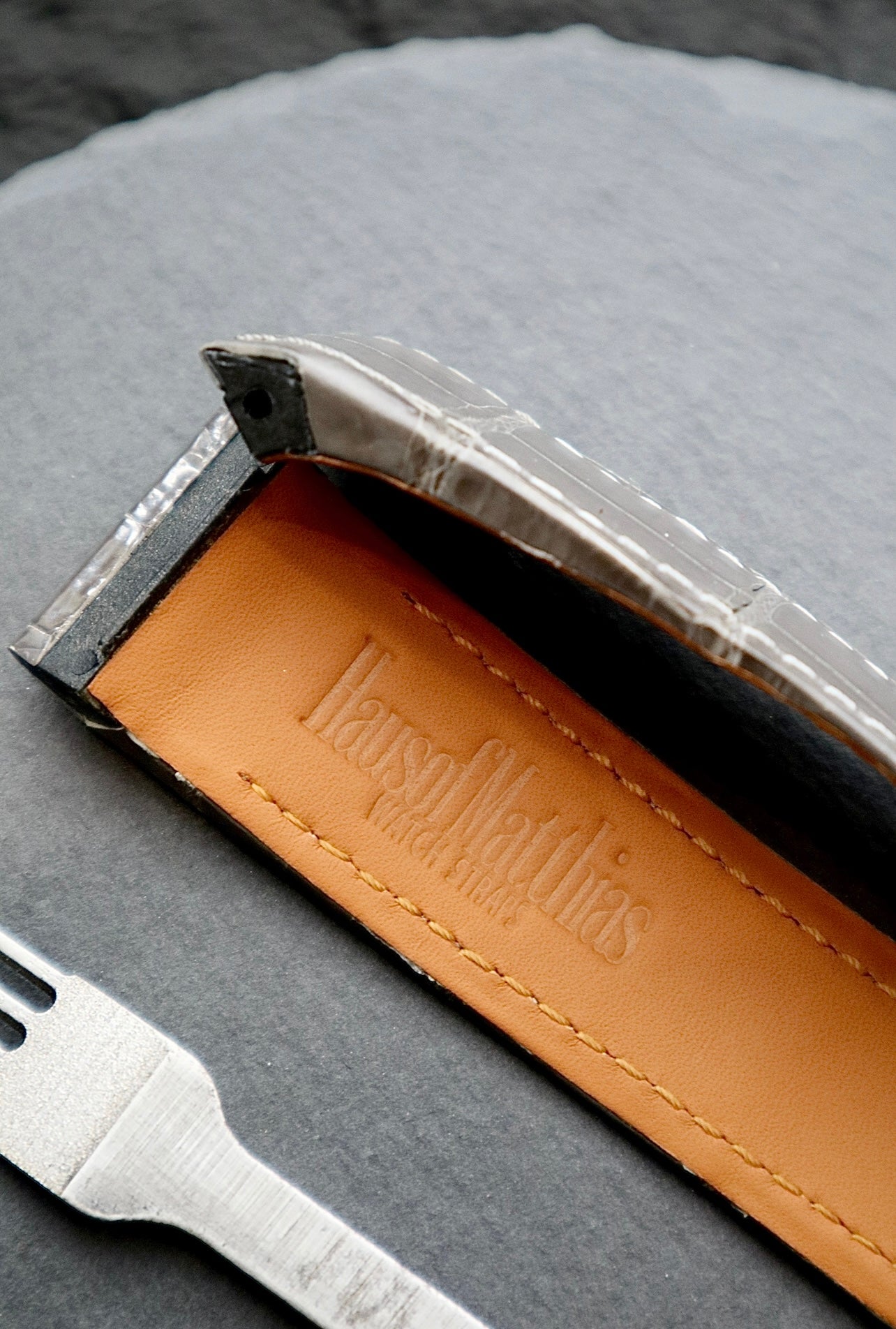 Custom Alligator strap for Cartier Santos 100 models