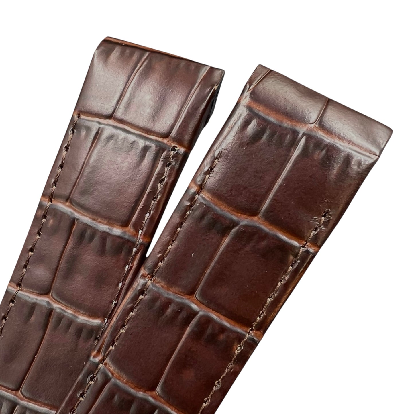 Handmade watch strap for the Cartier Santos 100 Model