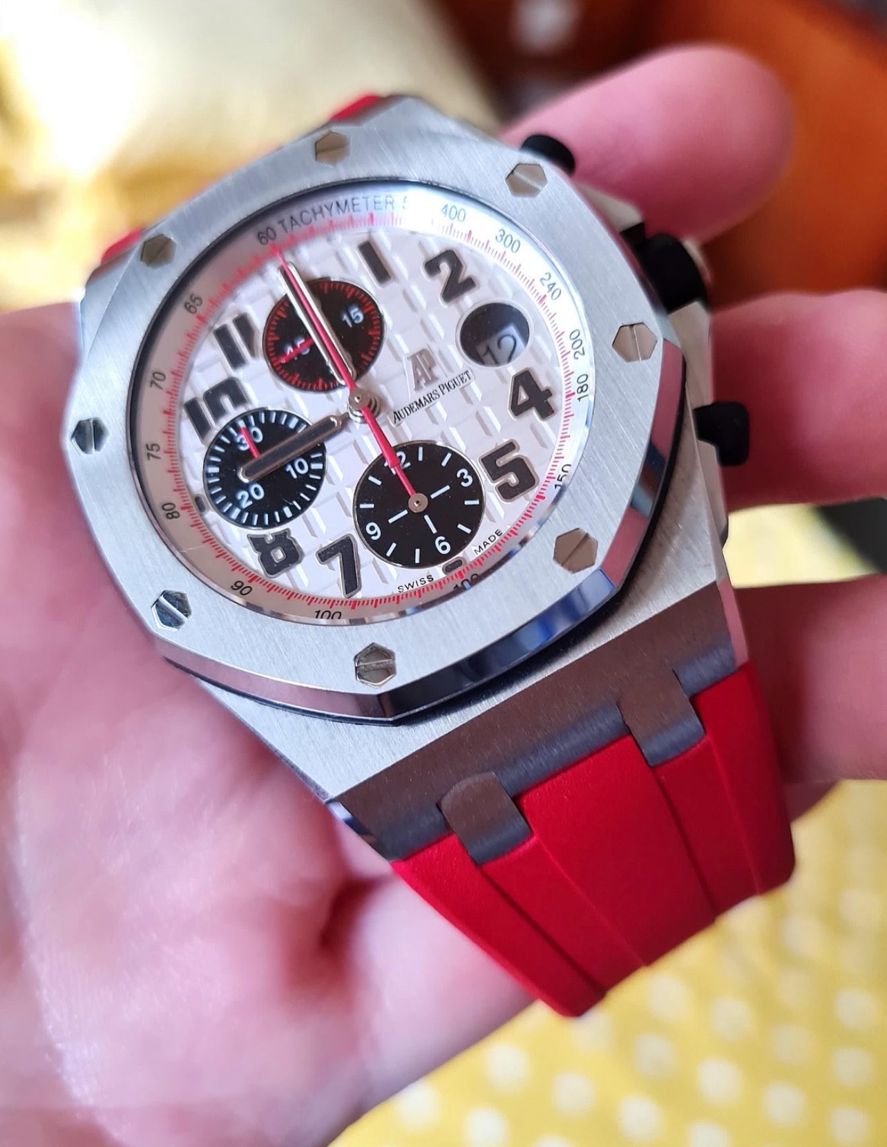 Red Rubber Strap for Ap 42mm
