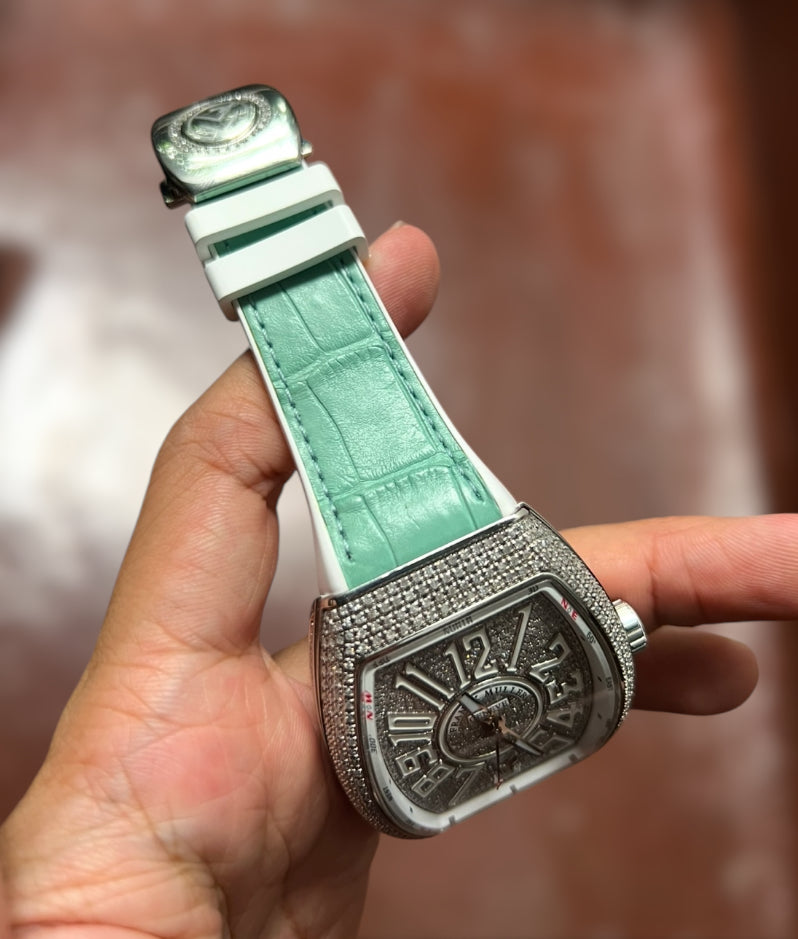 Alligator leather strap for Franck Muller V32, V41, V45 Watch Models