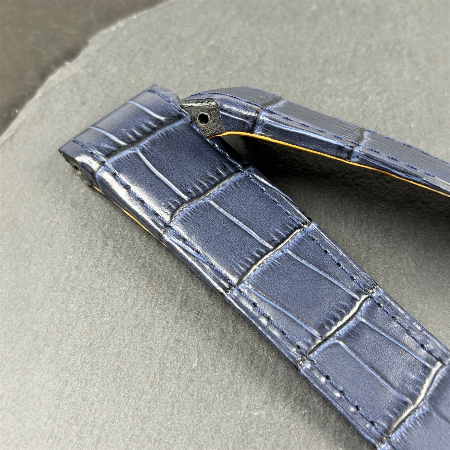 Handmade watch strap for the Cartier Santos 100 Model