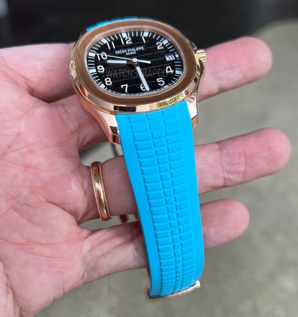 Tiffany Blue Rubber Strap for 5167/5164 Aquanaut Models