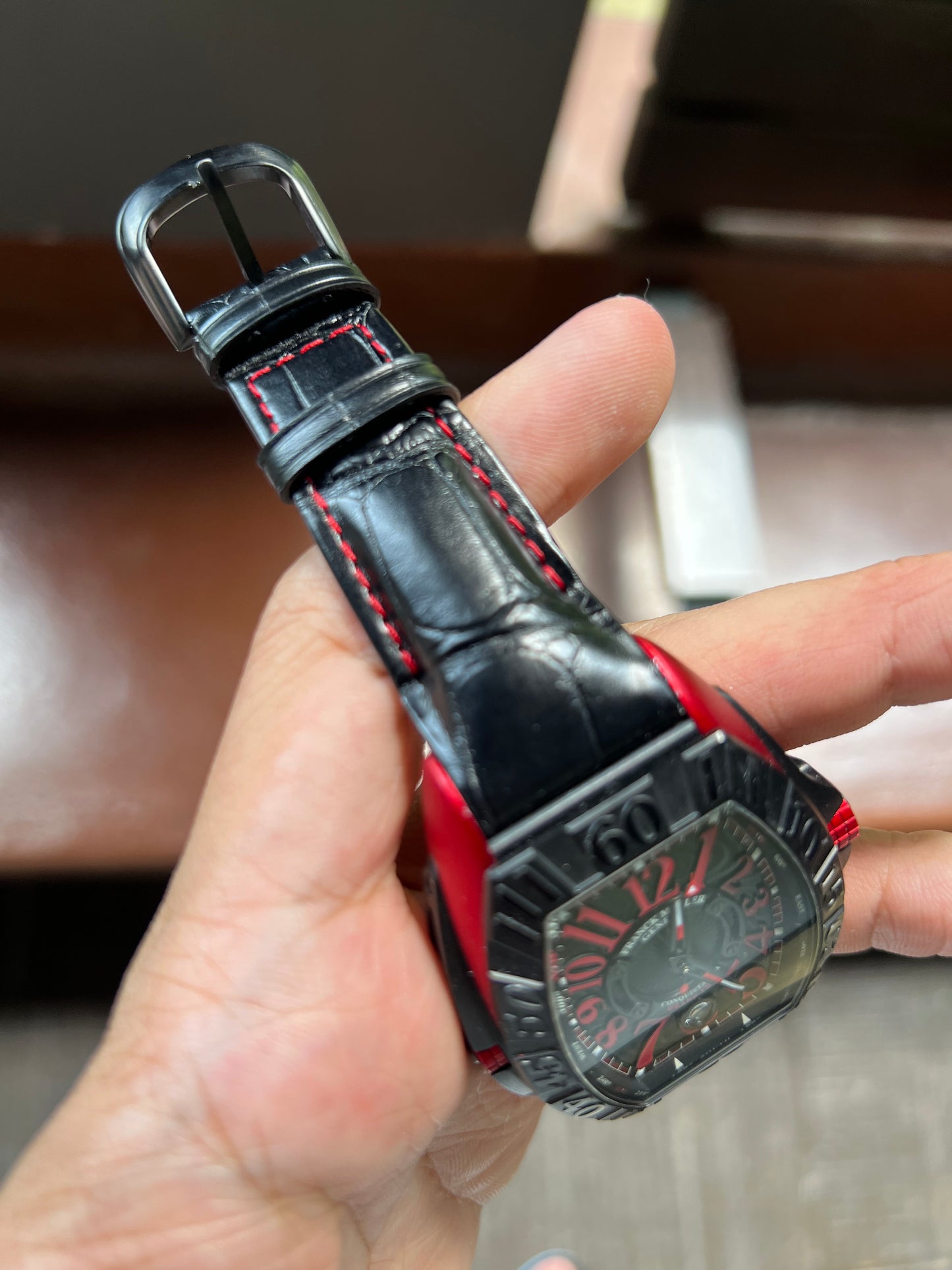 Franck Muller Conquistador 8900/9900 Alligator Strap
