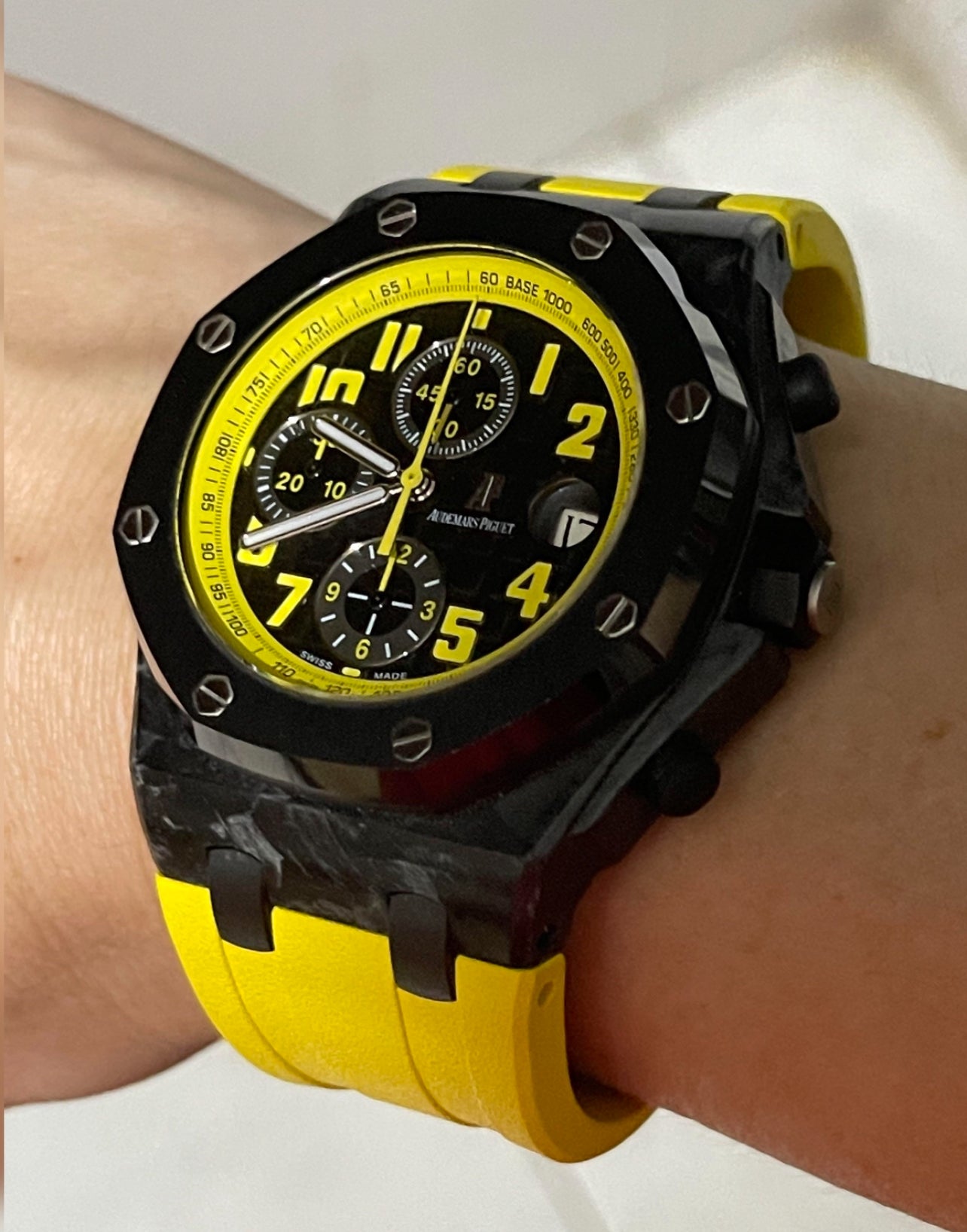 Yellow Rubber Strap for Ap 42mm