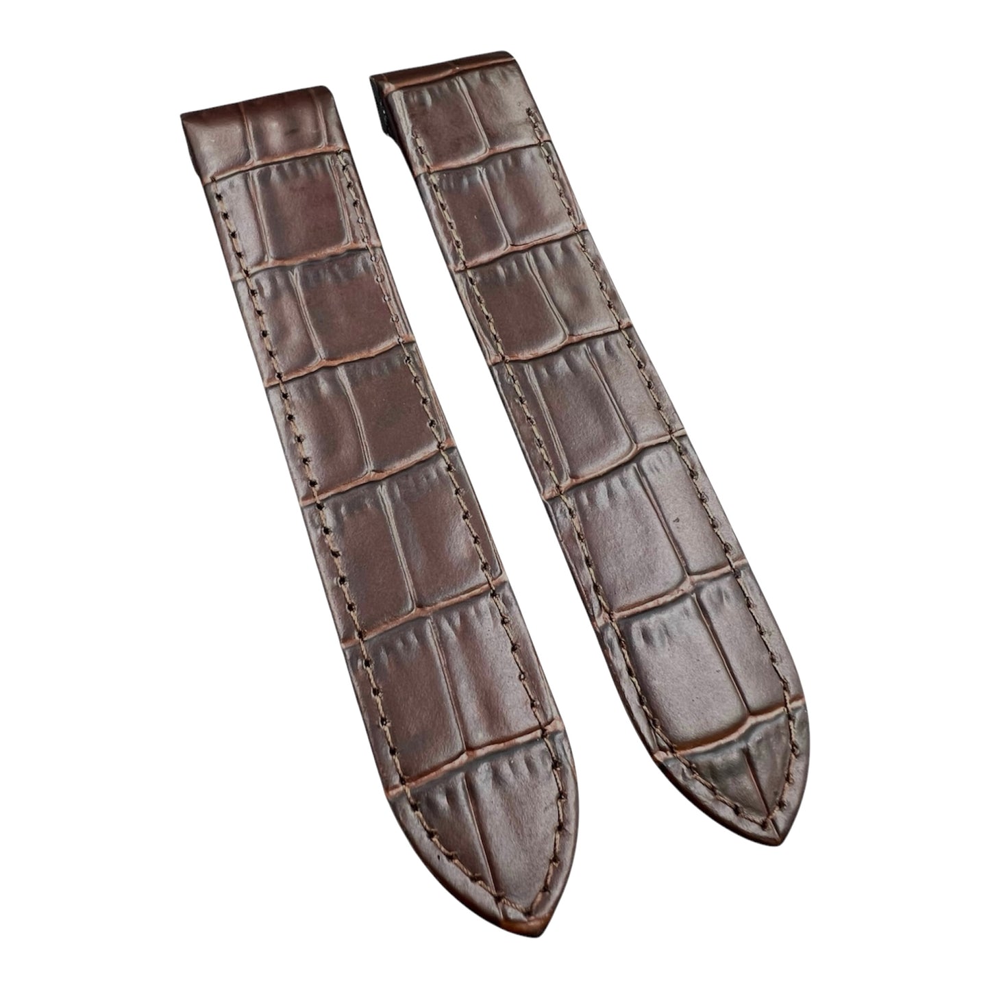 Handmade watch strap for the Cartier Santos 100 Model