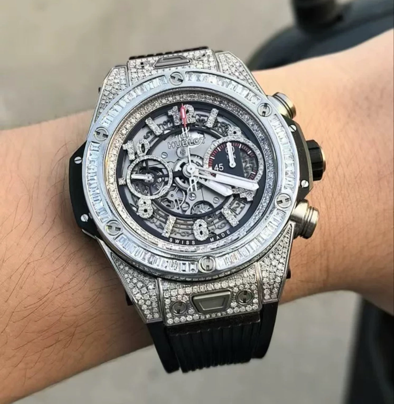 Hublot Unico Rubber Strap (BLACK)