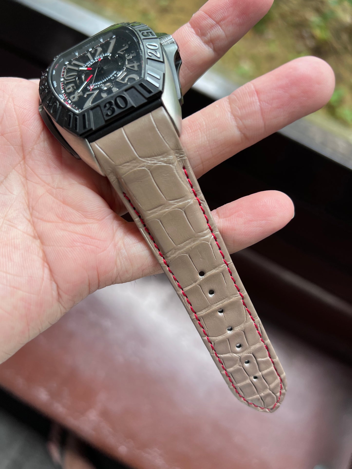 Franck Muller Conquistador 8900/9900 Alligator Strap
