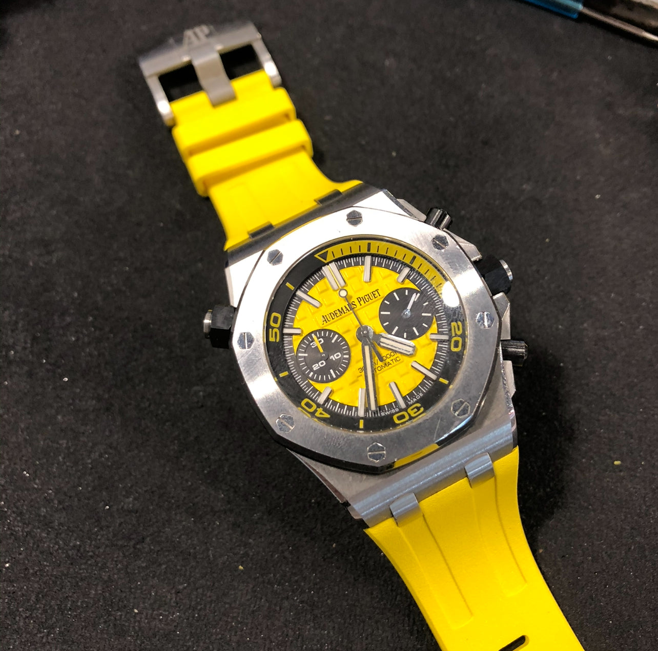 Yellow Rubber Strap for Ap 42mm