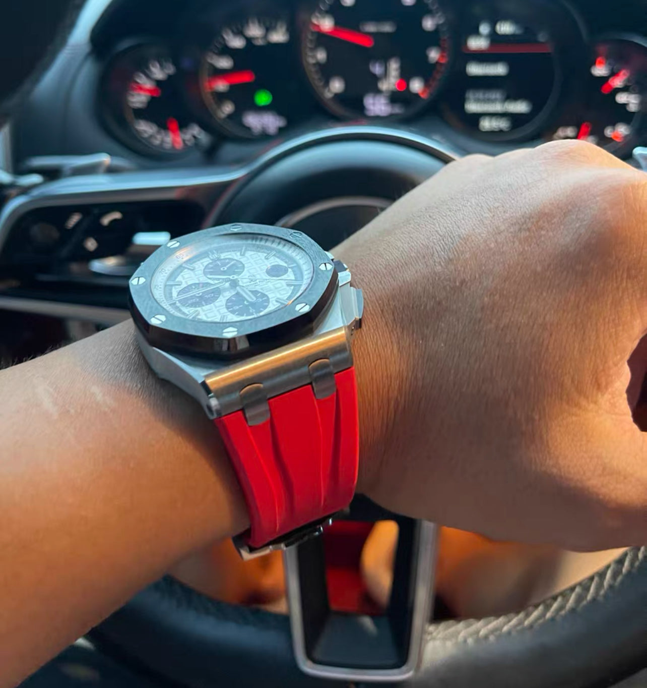 Red rubber for 44mm Ap Novelty