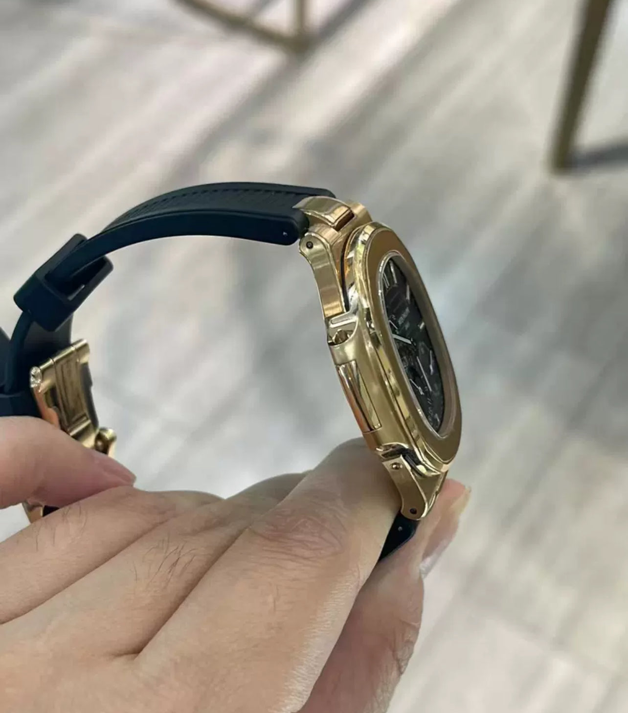 Rubber strap for Patek Philippe Nautilus 5712/5980 models