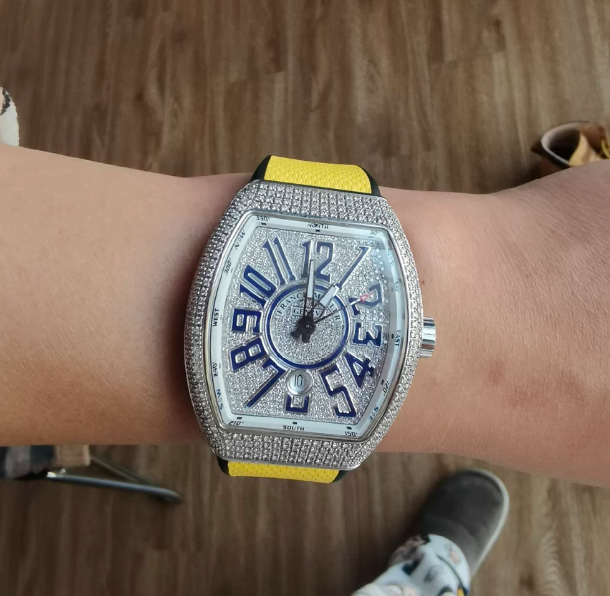 Rubber/Canvas strap for the V32,V41,V45 Franck Muller Vanguard Models