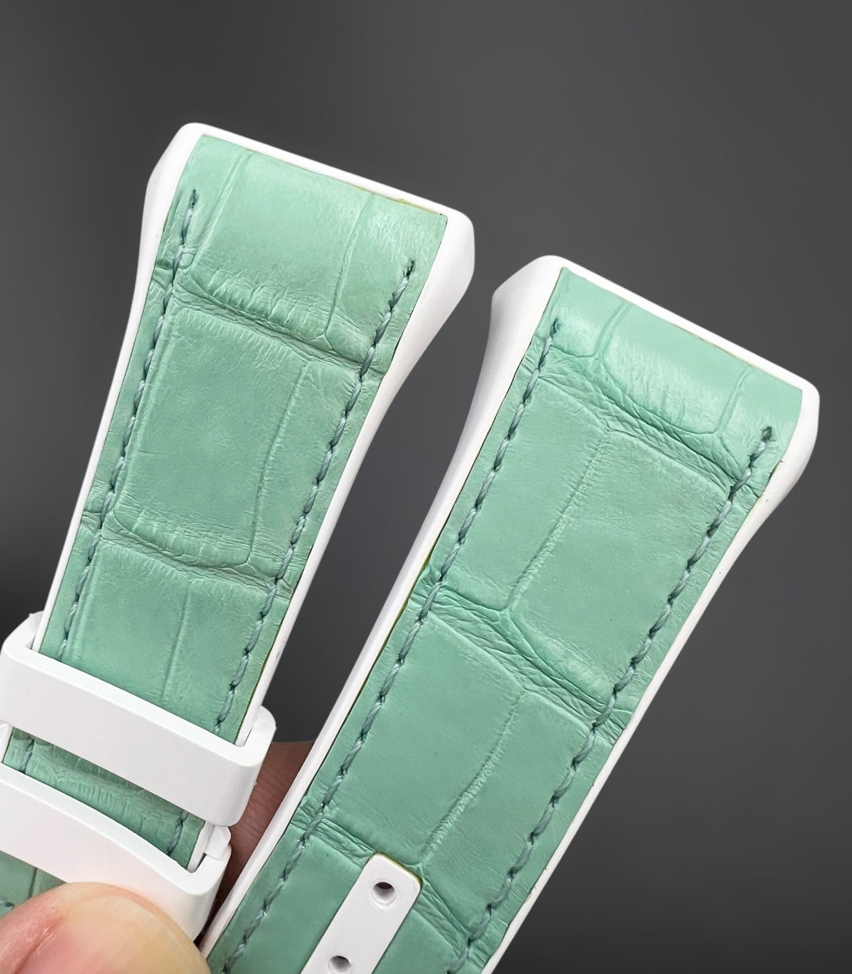 Alligator leather strap for Franck Muller V32, V41, V45 Watch Models