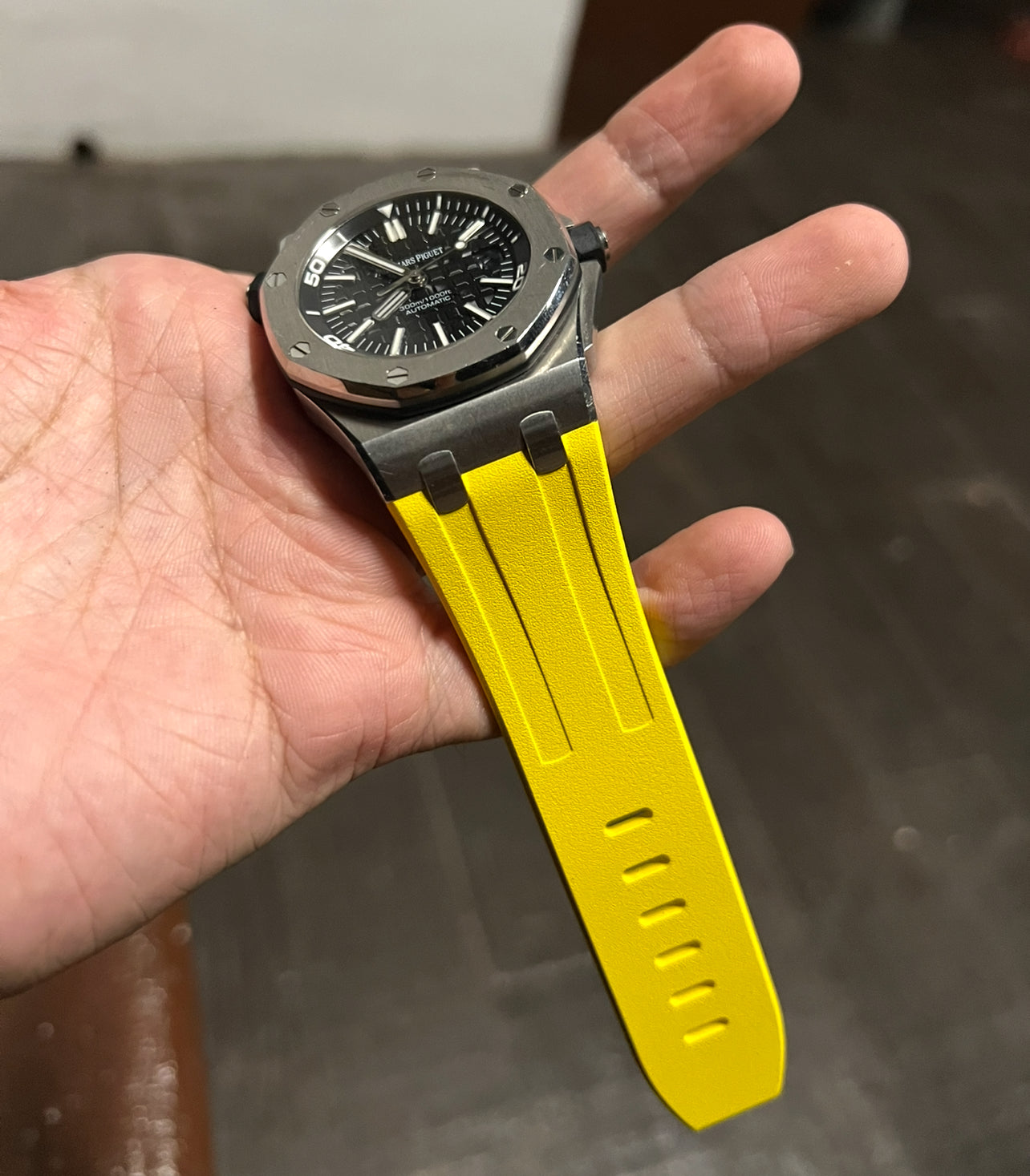 Yellow Rubber Strap for Ap 42mm