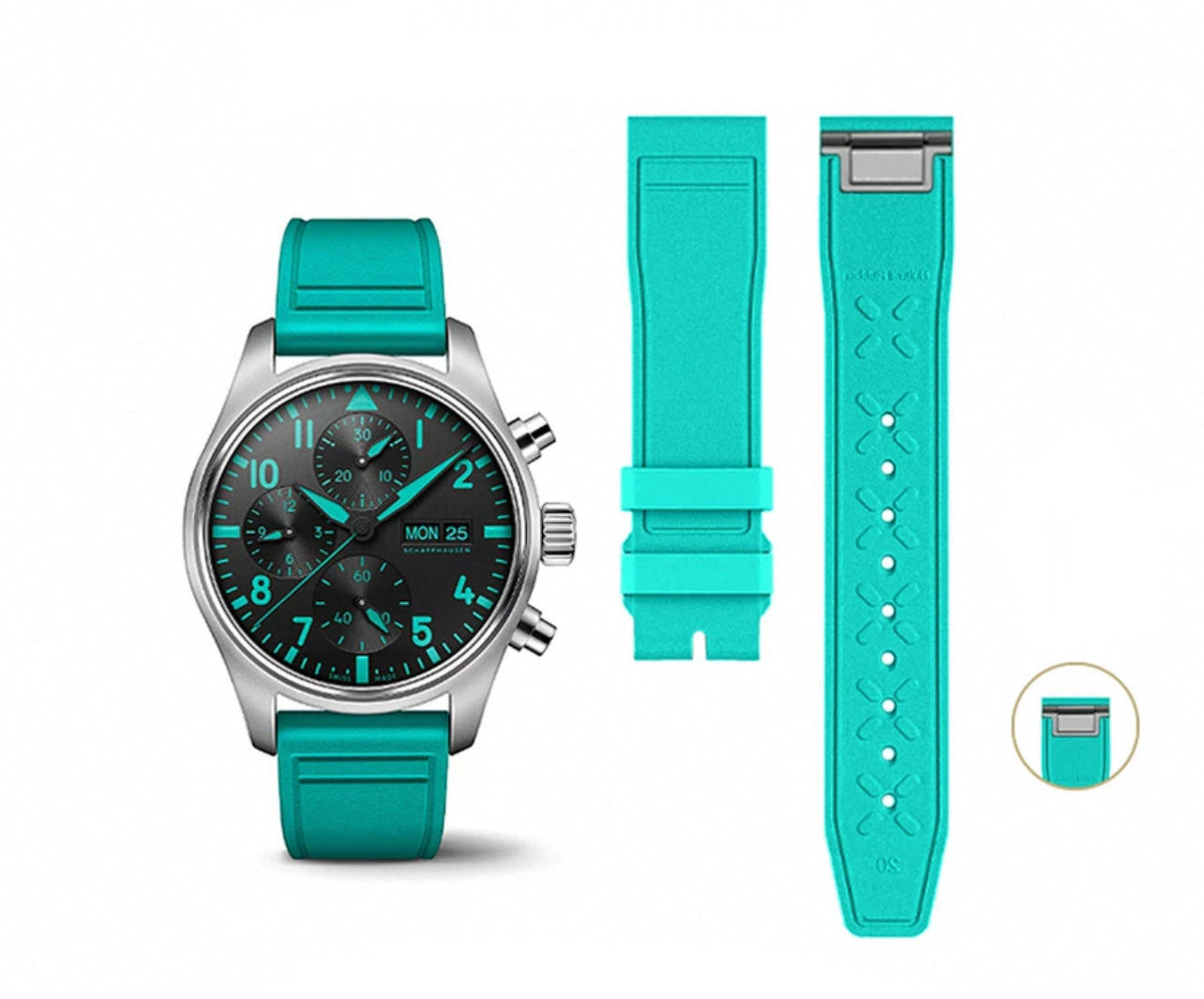 Quick Release rubber straps for Iwc watch models