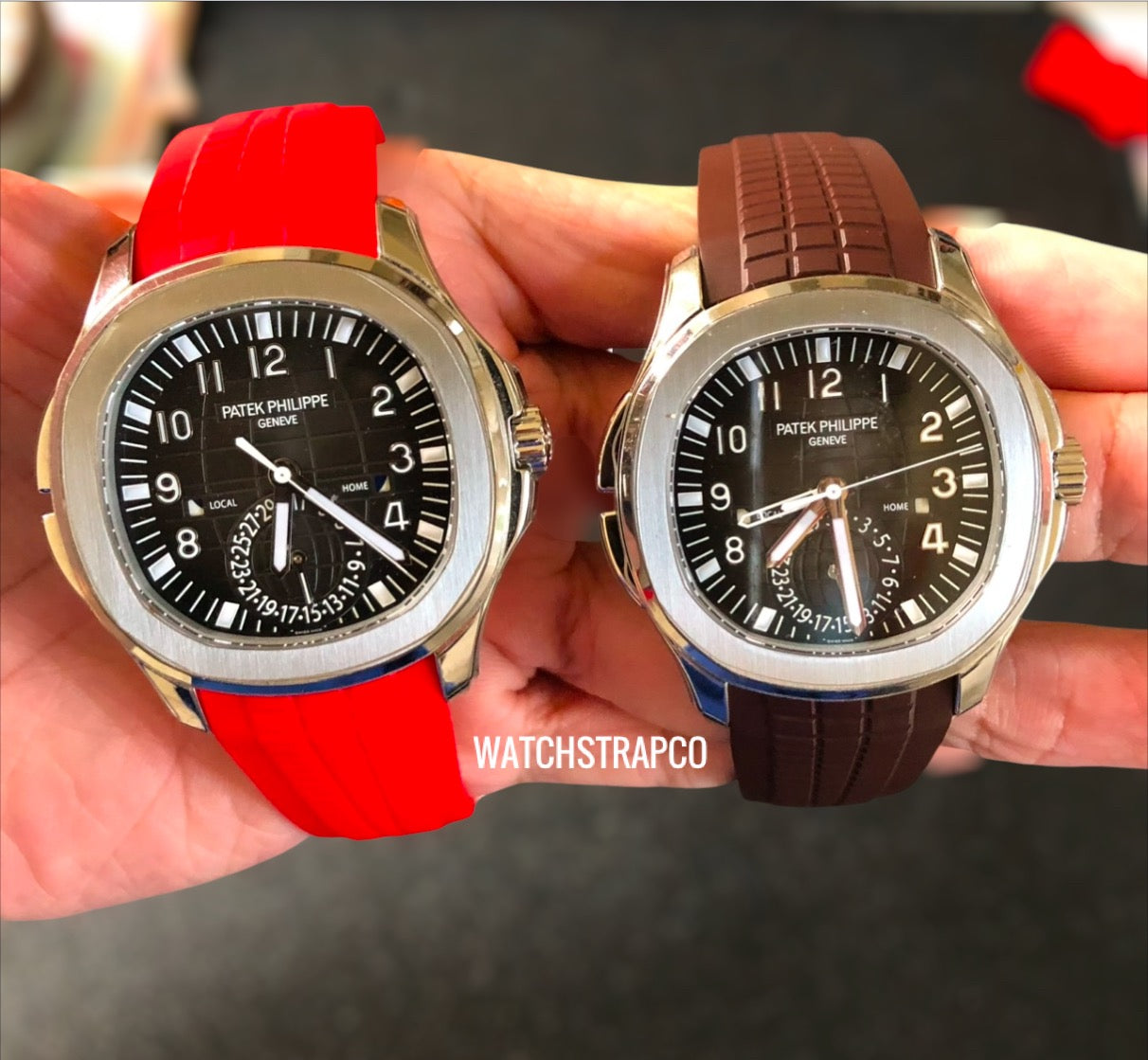 Aquanaut Rubber Strap in Red for 5164/5167 Models