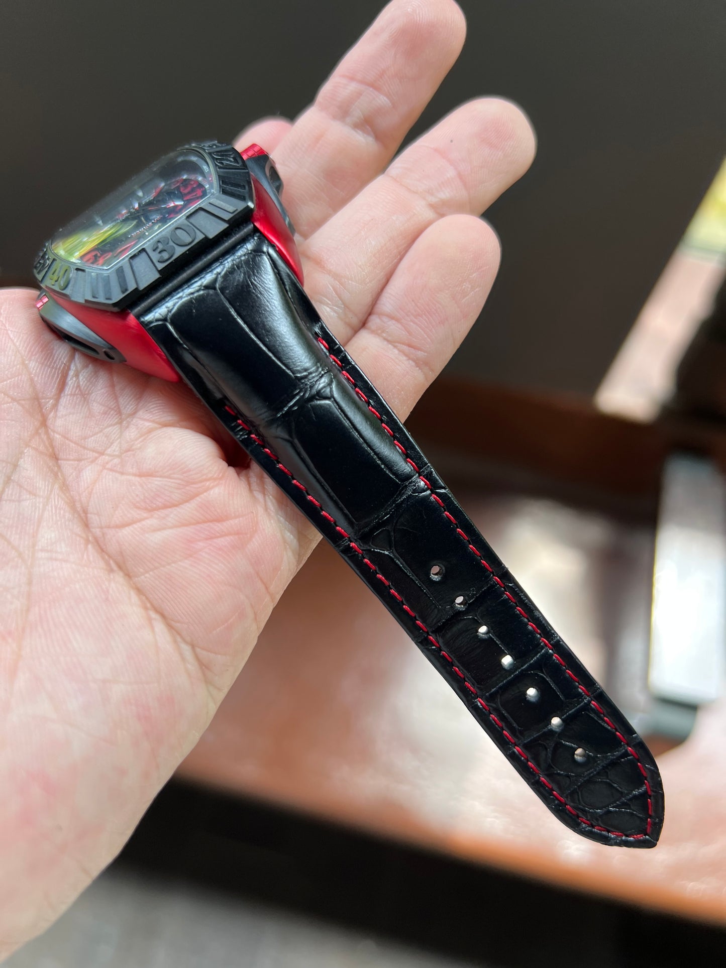 Franck Muller Conquistador 8900/9900 Alligator Strap