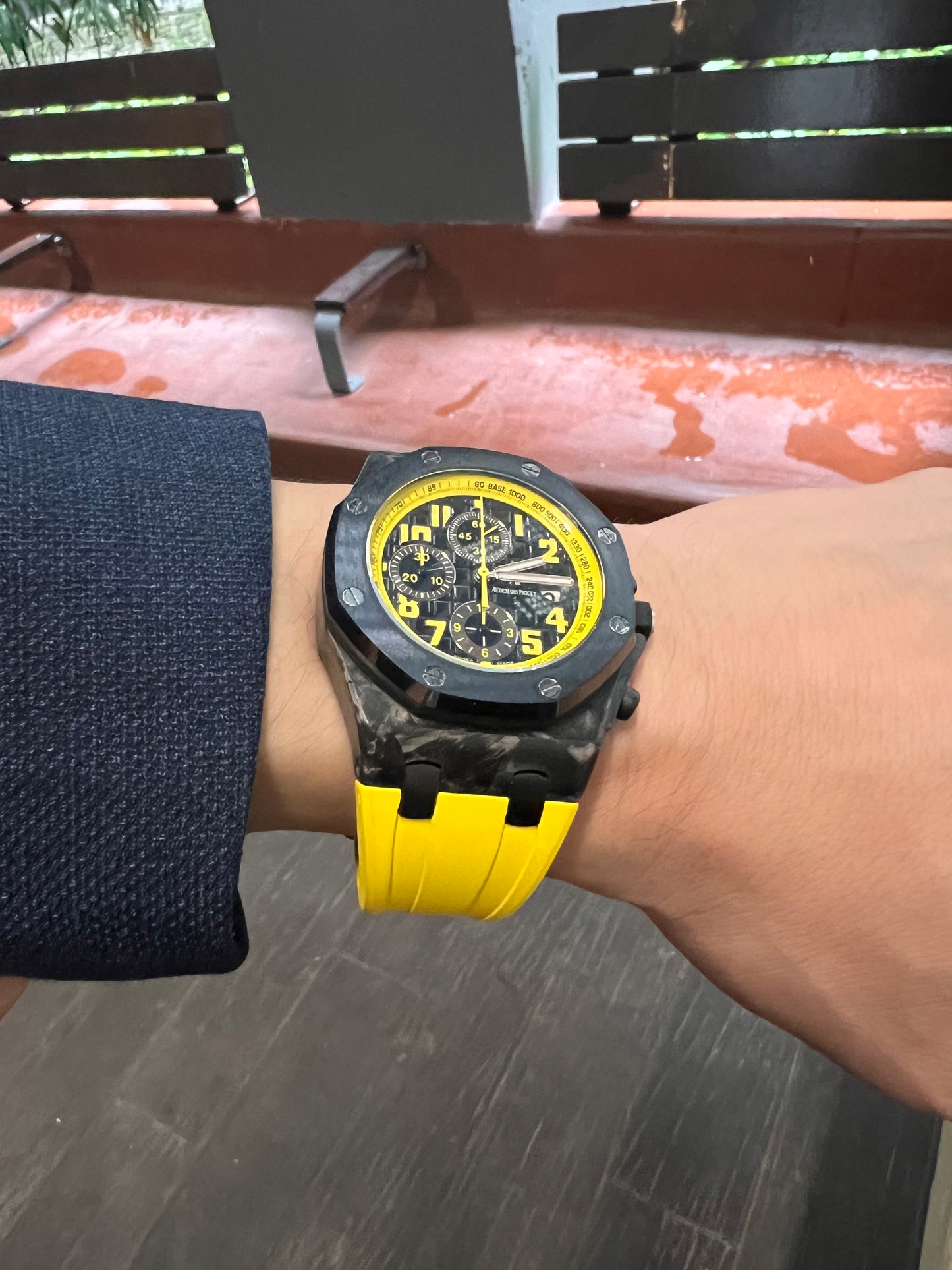 Ap 42mm Rubber Strap (Deployant Clasp style)