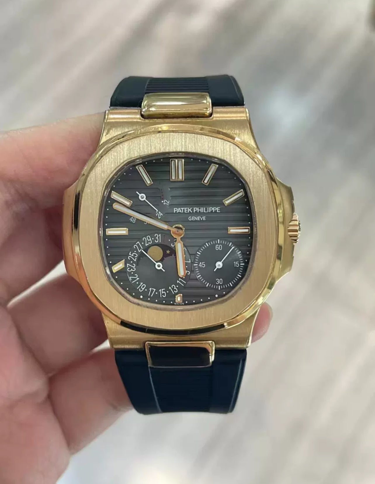 Rubber strap for Patek Philippe Nautilus 5712/5980 models