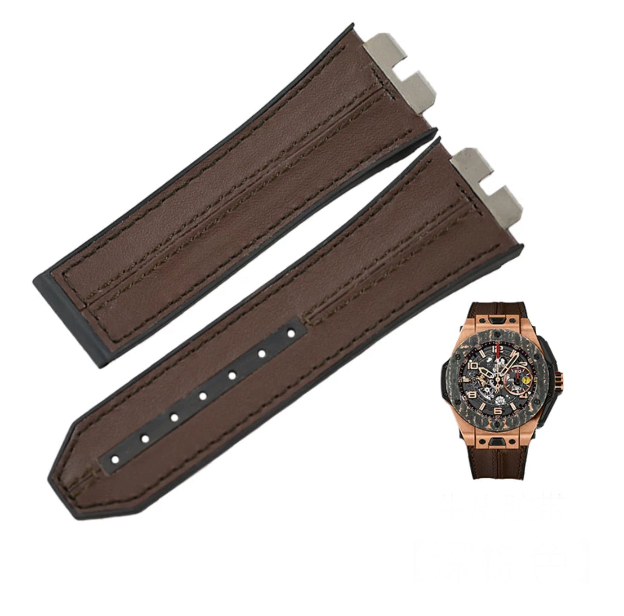 Hublot Bigbang Unico Leather Racing Strap