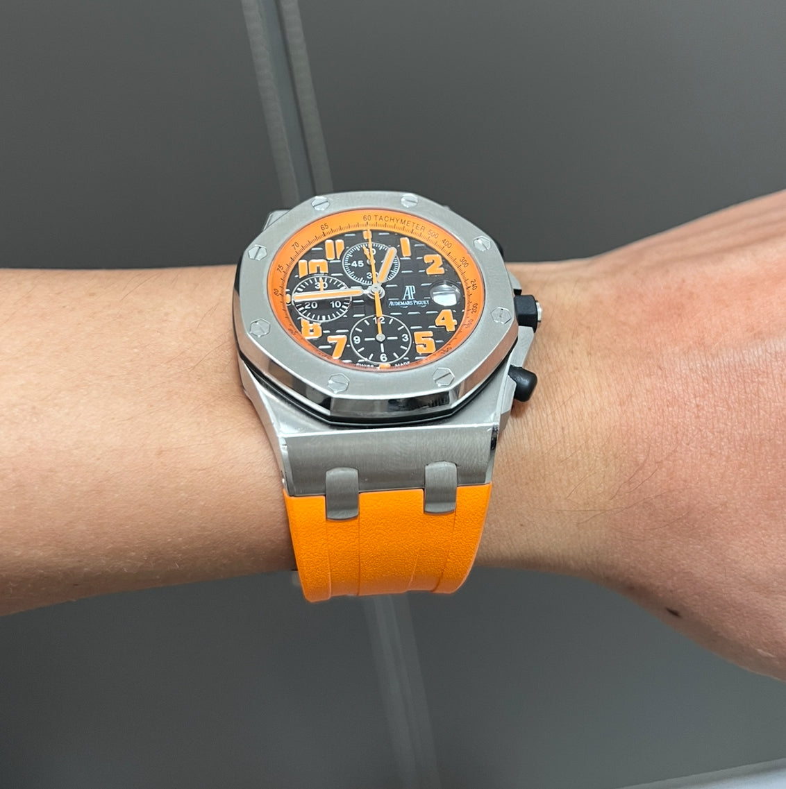 Orange Rubber Strap for Ap 42mm