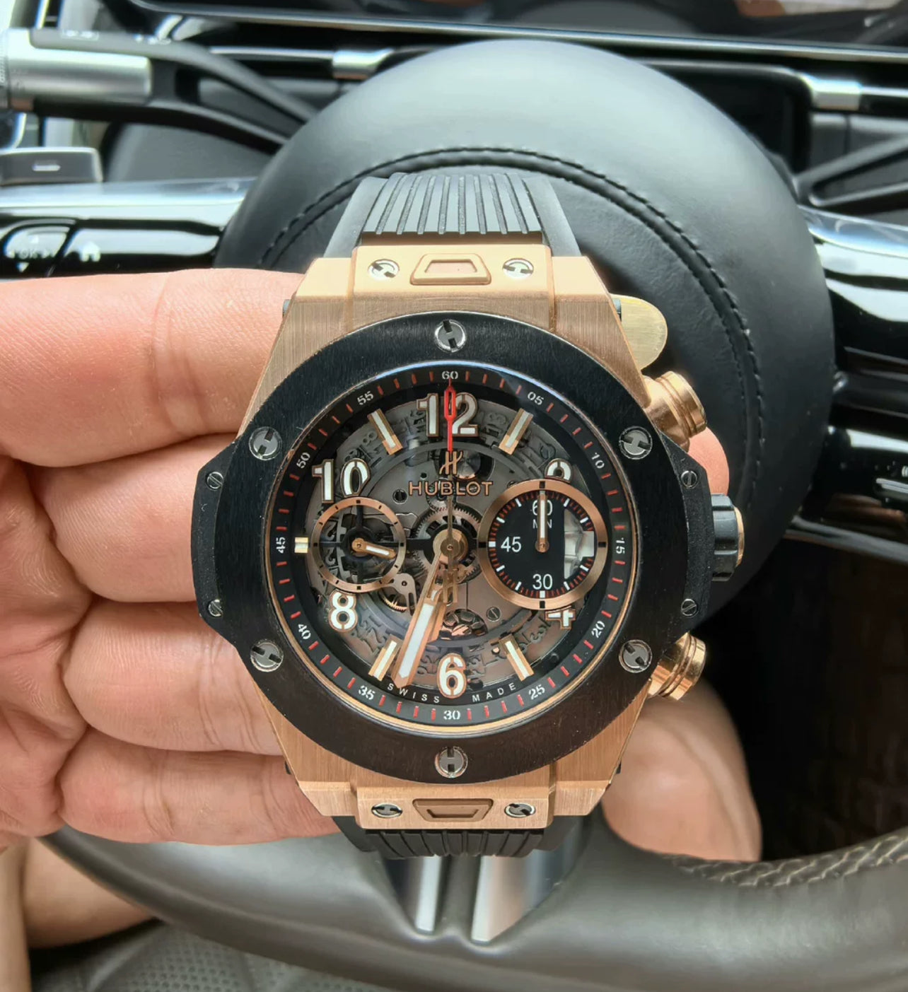 Hublot Unico Rubber Strap (BLACK)