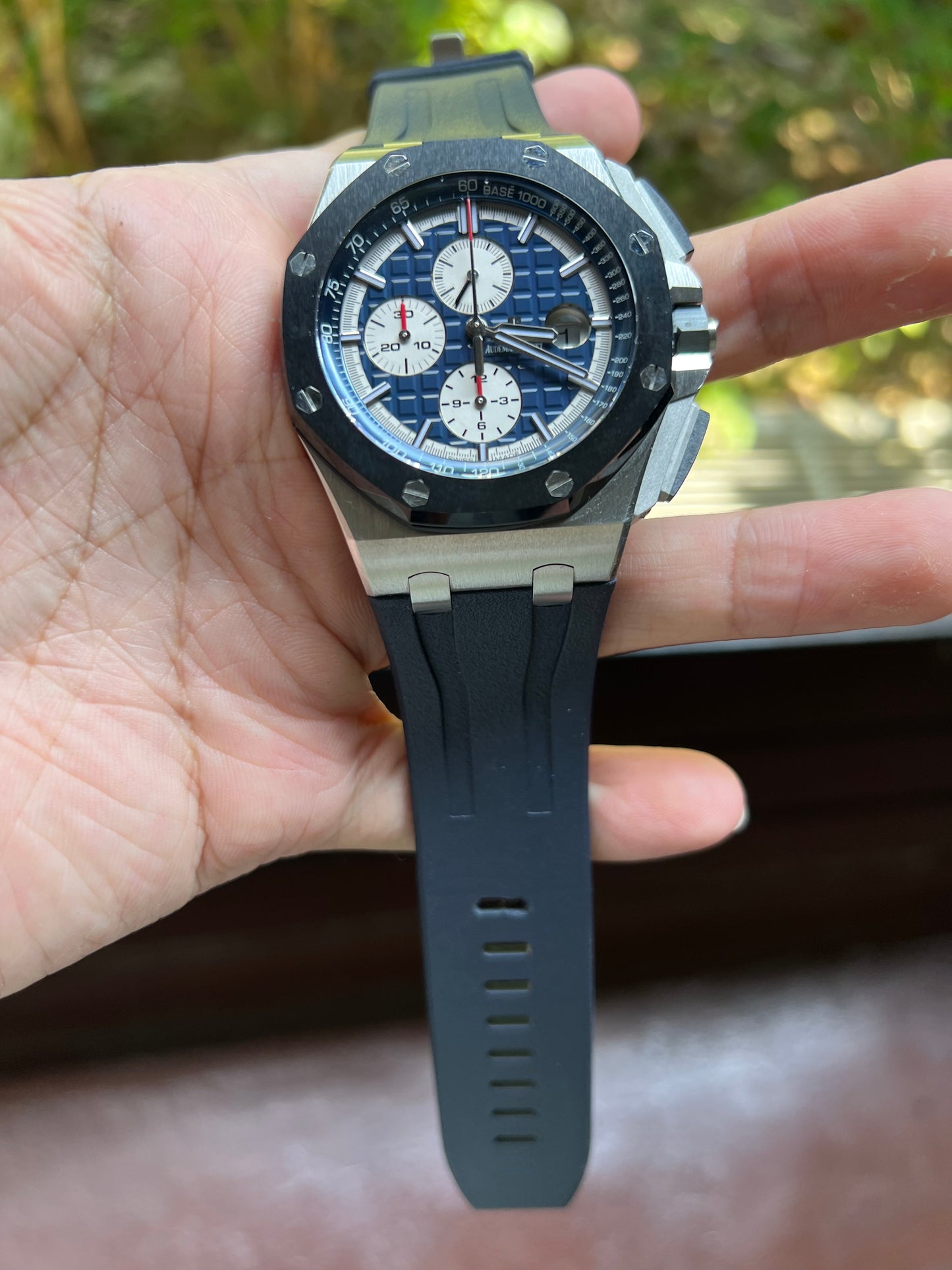 Navy Blue rubber for Ap 44mm Novelty