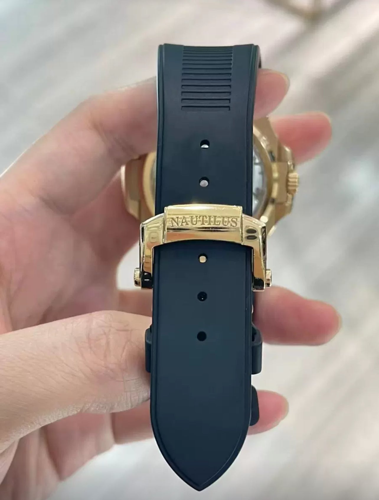 Rubber strap for Patek Philippe Nautilus 5712/5980 models