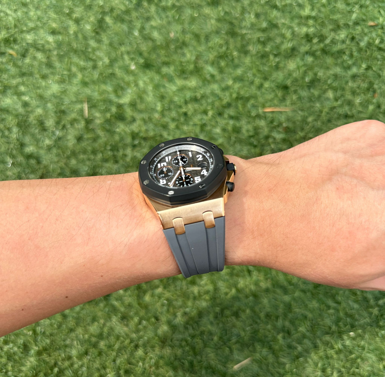 Grey Rubber Strap for Ap 42mm
