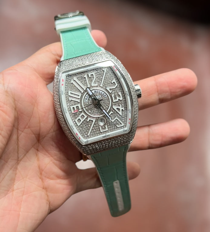 Alligator leather strap for Franck Muller V32, V41, V45 Watch Models