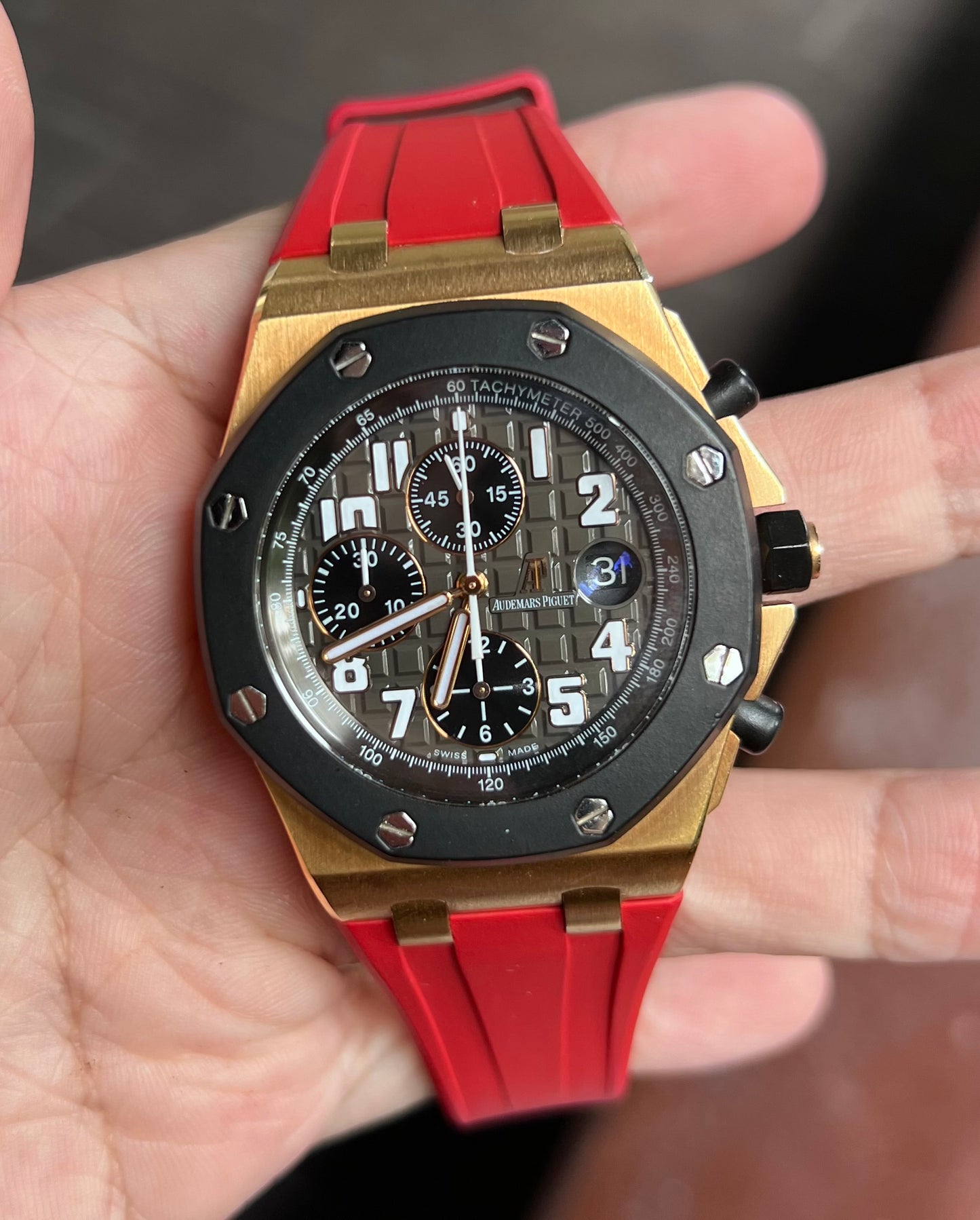 Ap 42mm Rubber Strap (Deployant Clasp style)