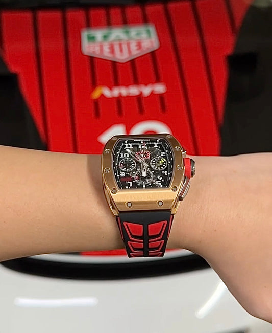 Richard Mille Dual Tone Rubber Strap Rm11 / Rm30