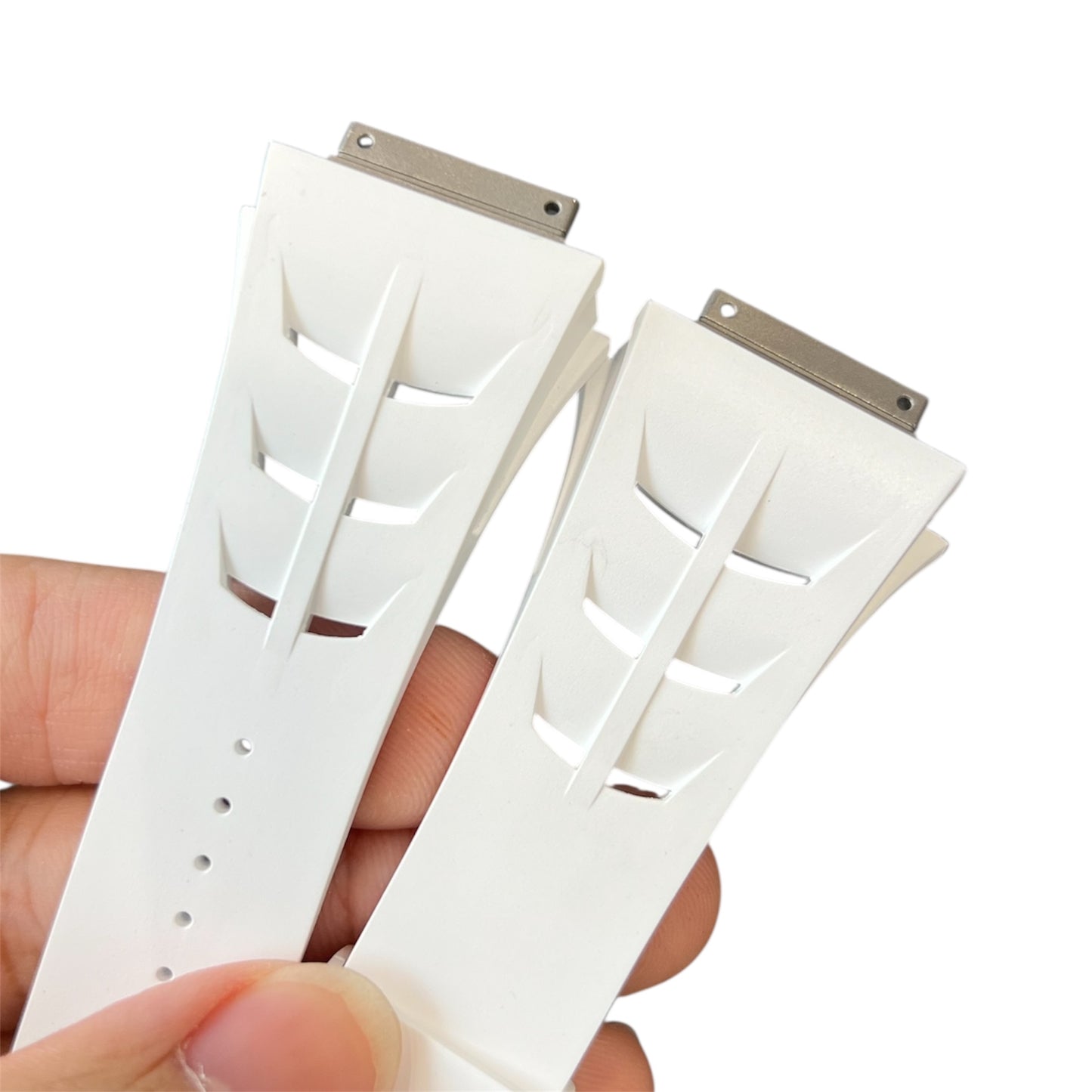 Richard Mille 11/65 Rubber Strap White