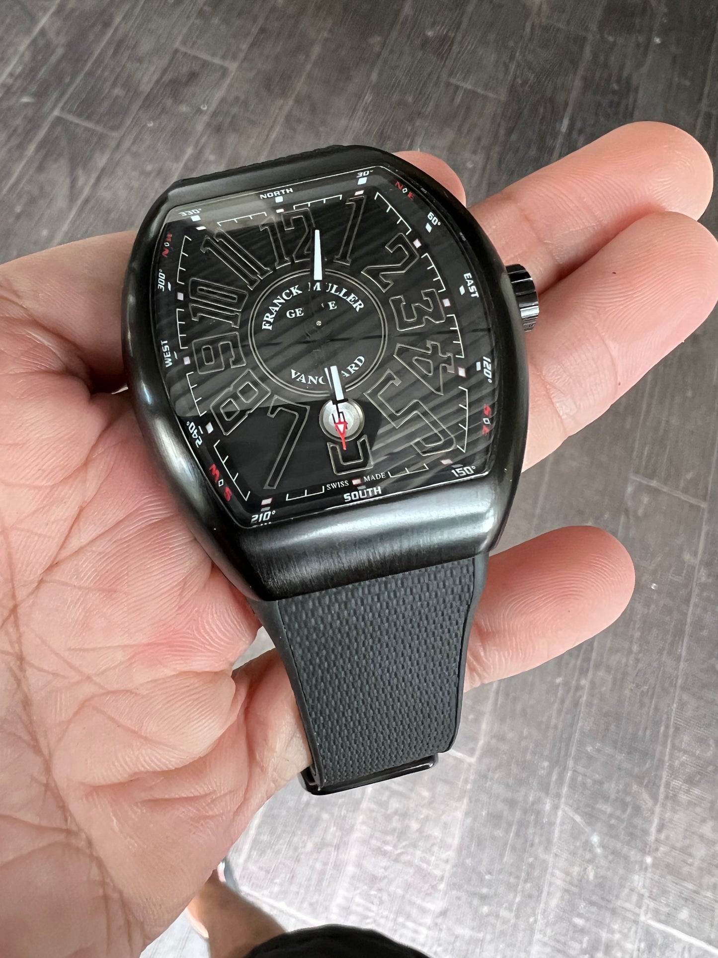 Rubber/Canvas strap for the V32,V41,V45 Franck Muller Vanguard Models