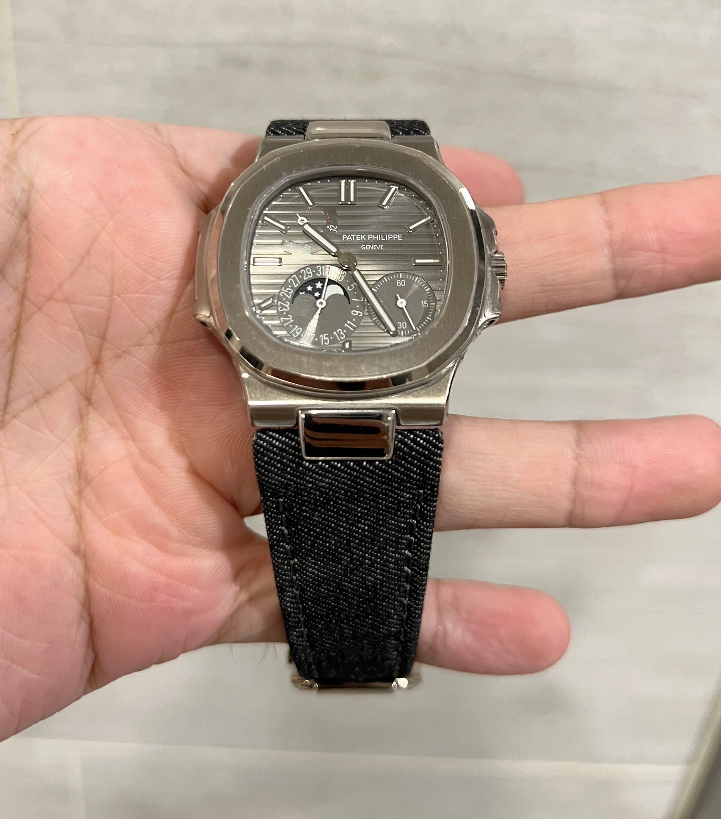 Canvas Watch Strap for Patek Philippe 5712 & 5980 | Handmade |