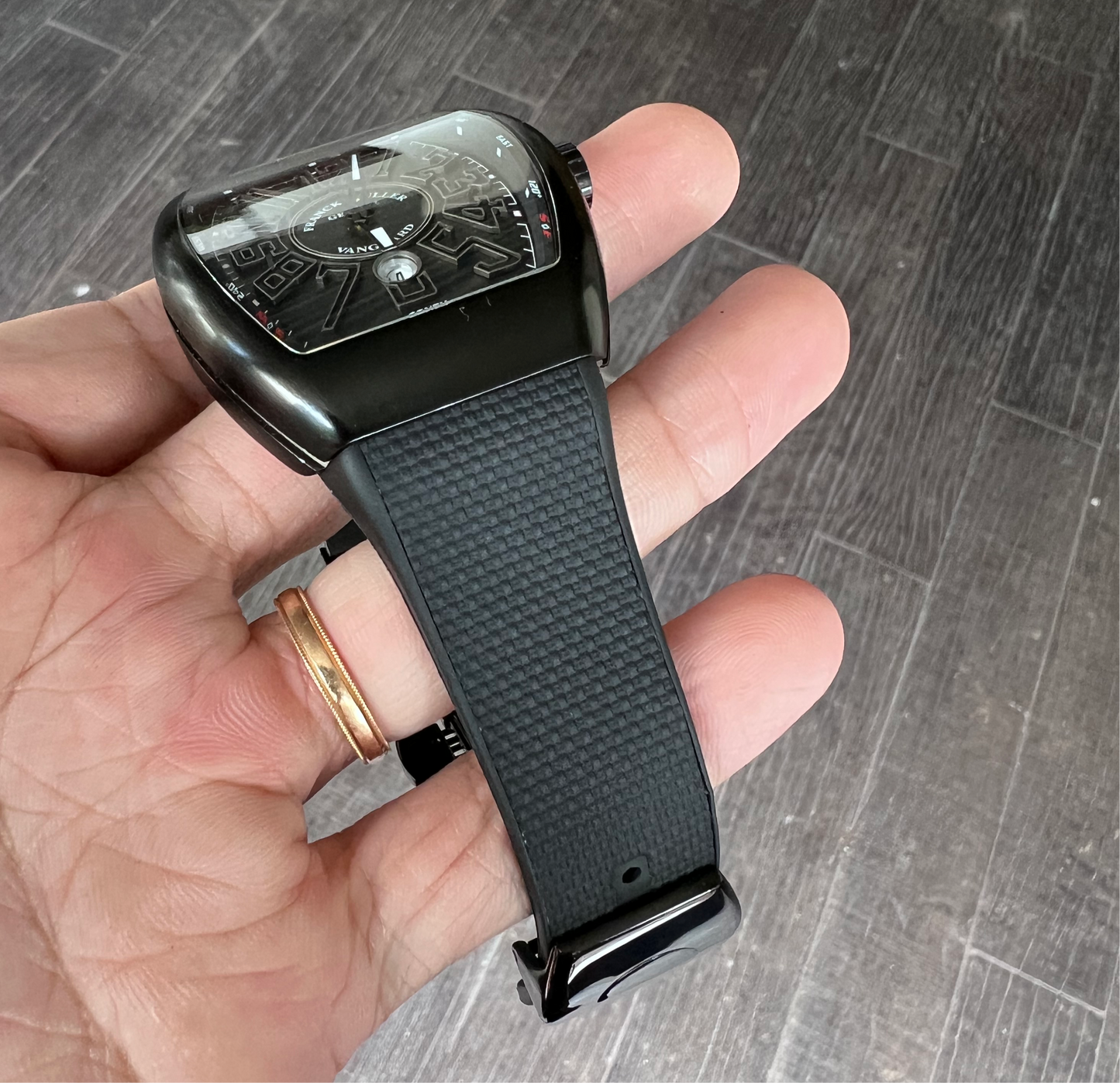 Rubber/Canvas strap for the V32,V41,V45 Franck Muller Vanguard Models