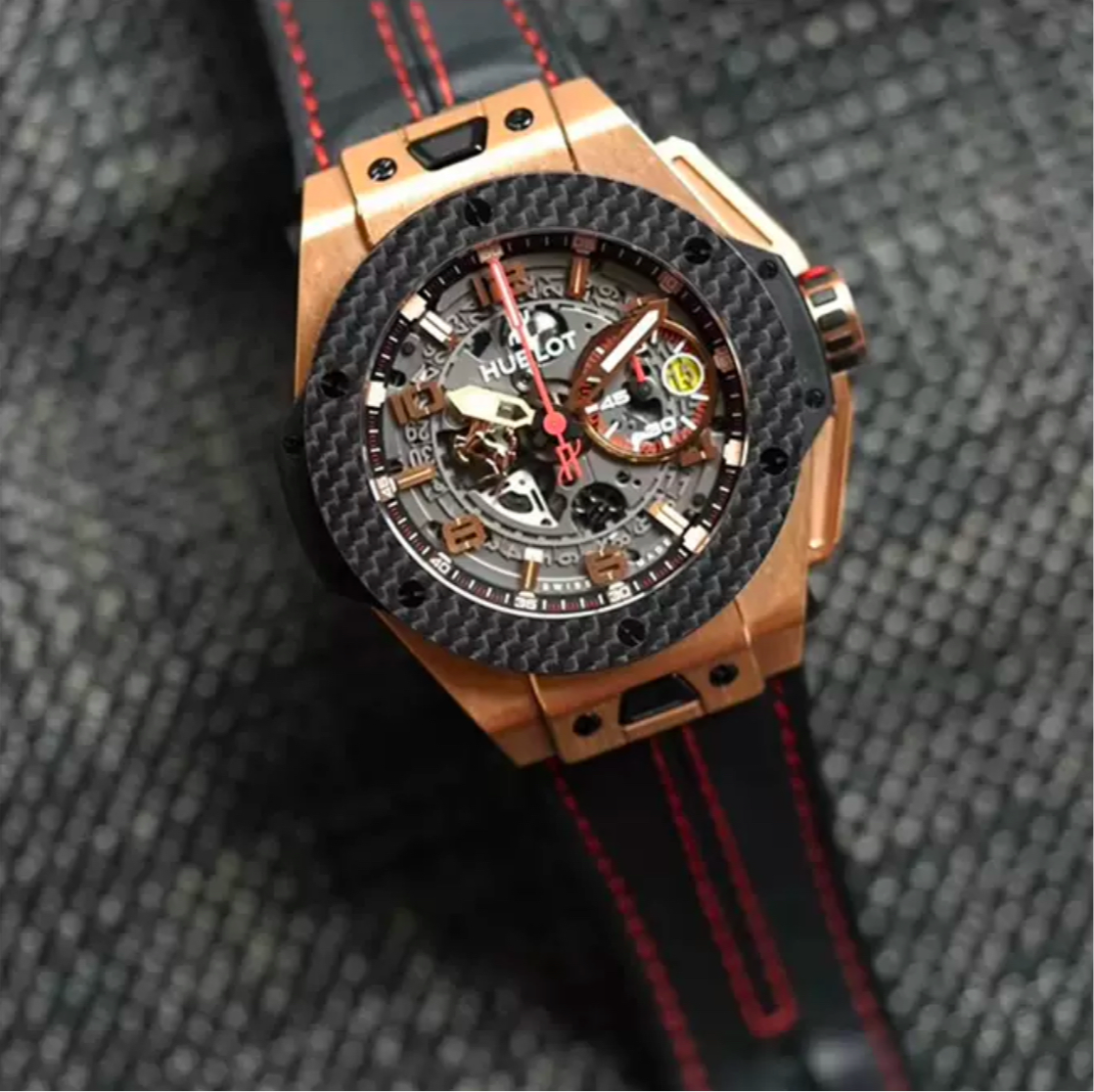 Hublot Bigbang Unico Leather Racing Strap
