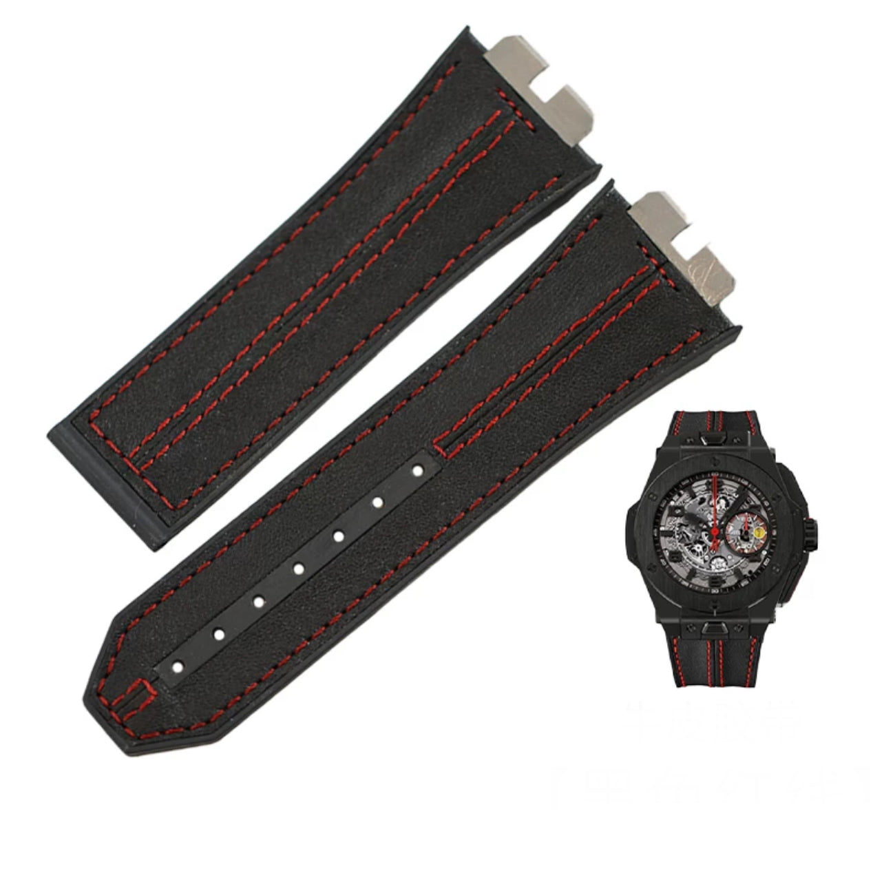Hublot Bigbang Unico Leather Racing Strap