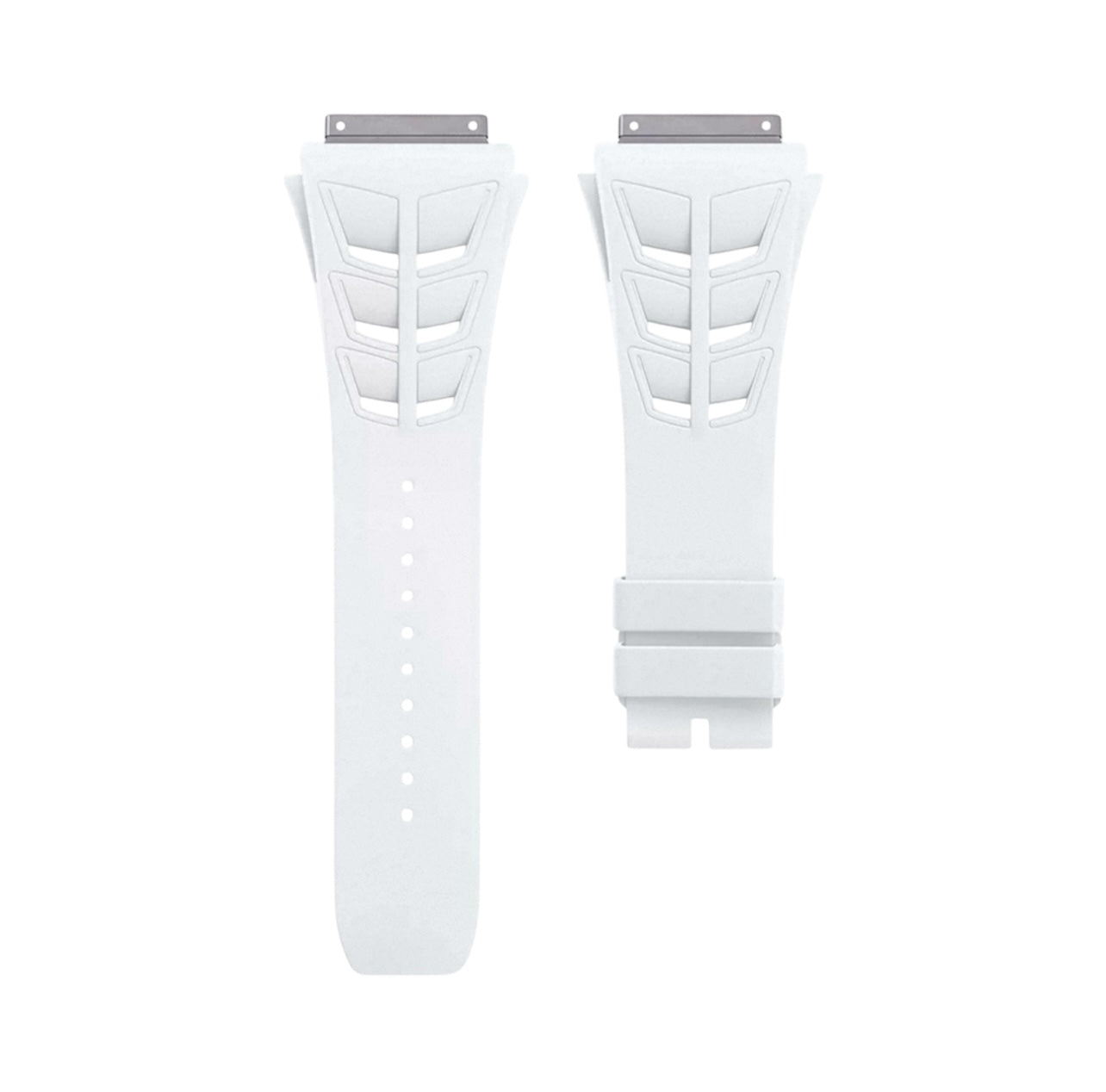 Richard Mille 30/35/55 Rubber Strap White