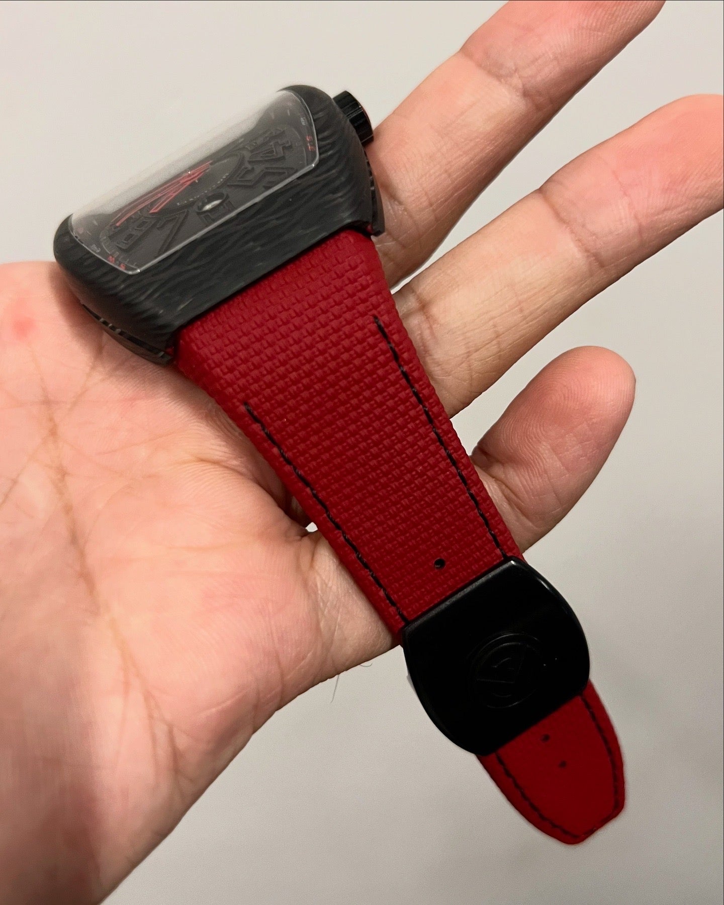 Canvas leather strap for the V32,V41,V45 Franck Muller Vanguard Models