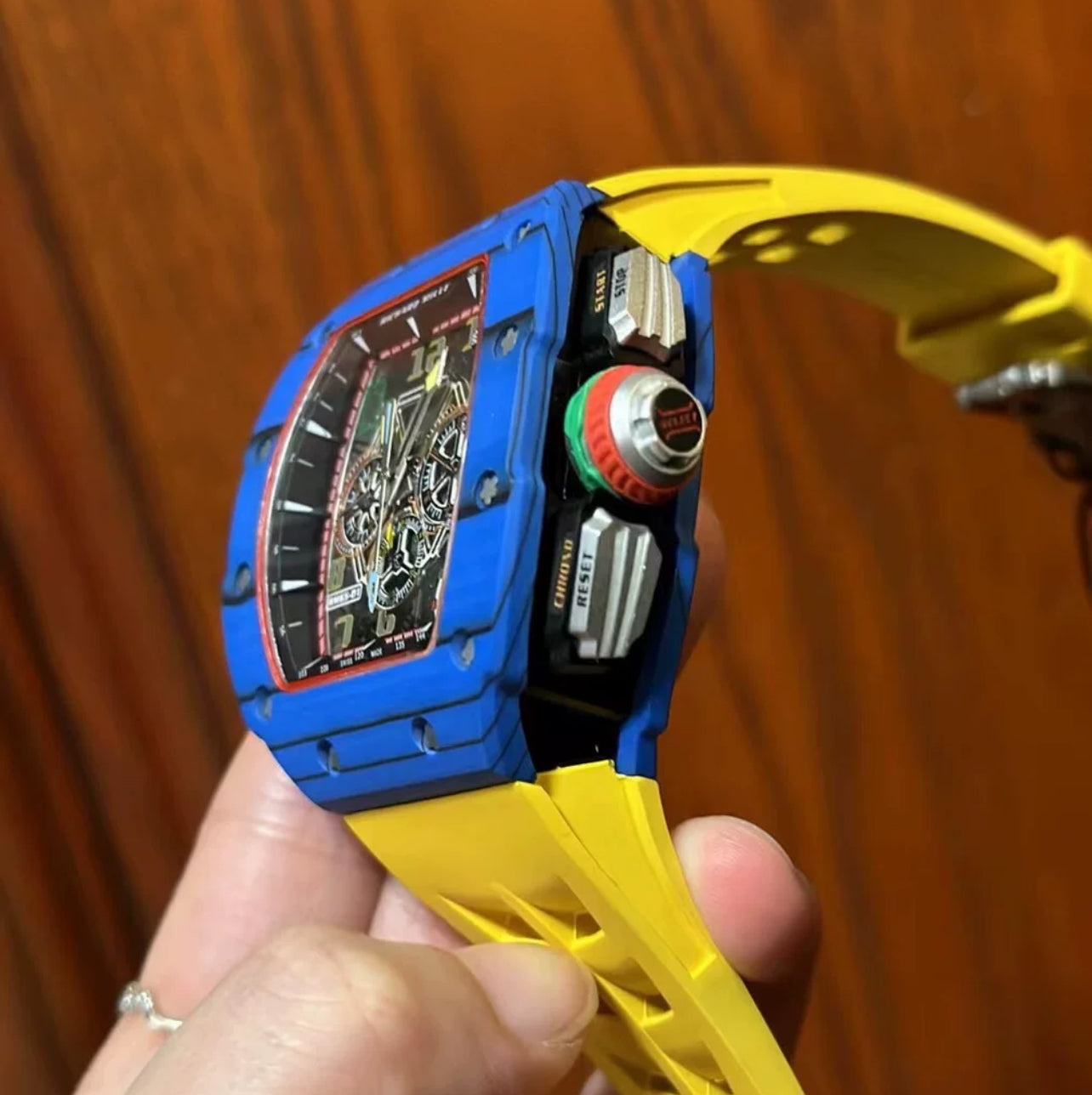 Richard Mille 11/65 Rubber Strap Yellow