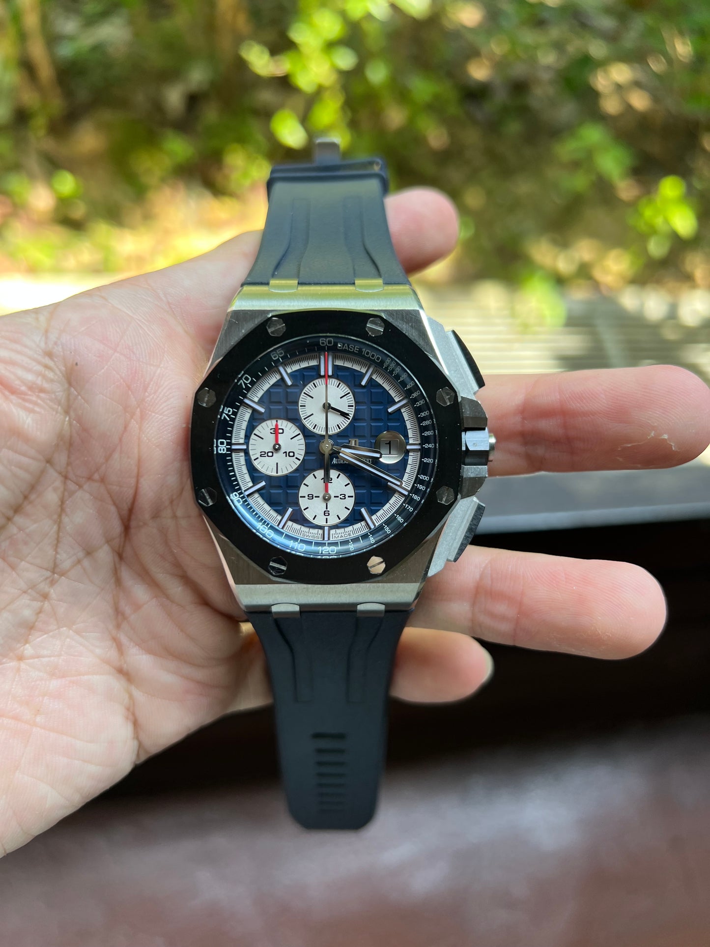 Navy Blue rubber for Ap 44mm Novelty