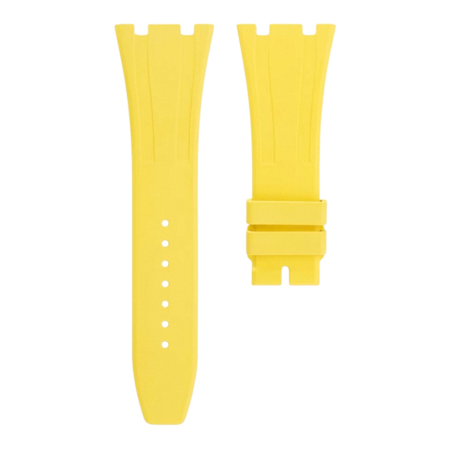 Yellow rubber strap for 41mm Royal Oak