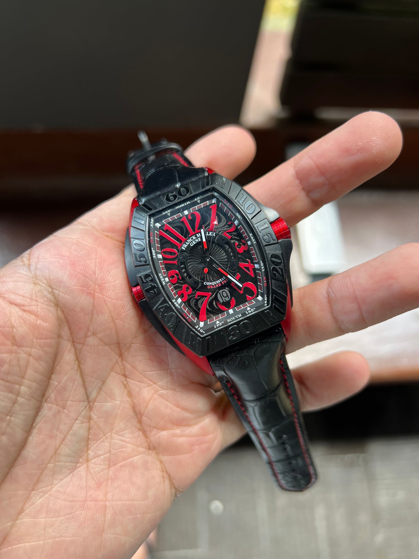 Franck Muller Conquistador 8900/9900 Alligator Strap