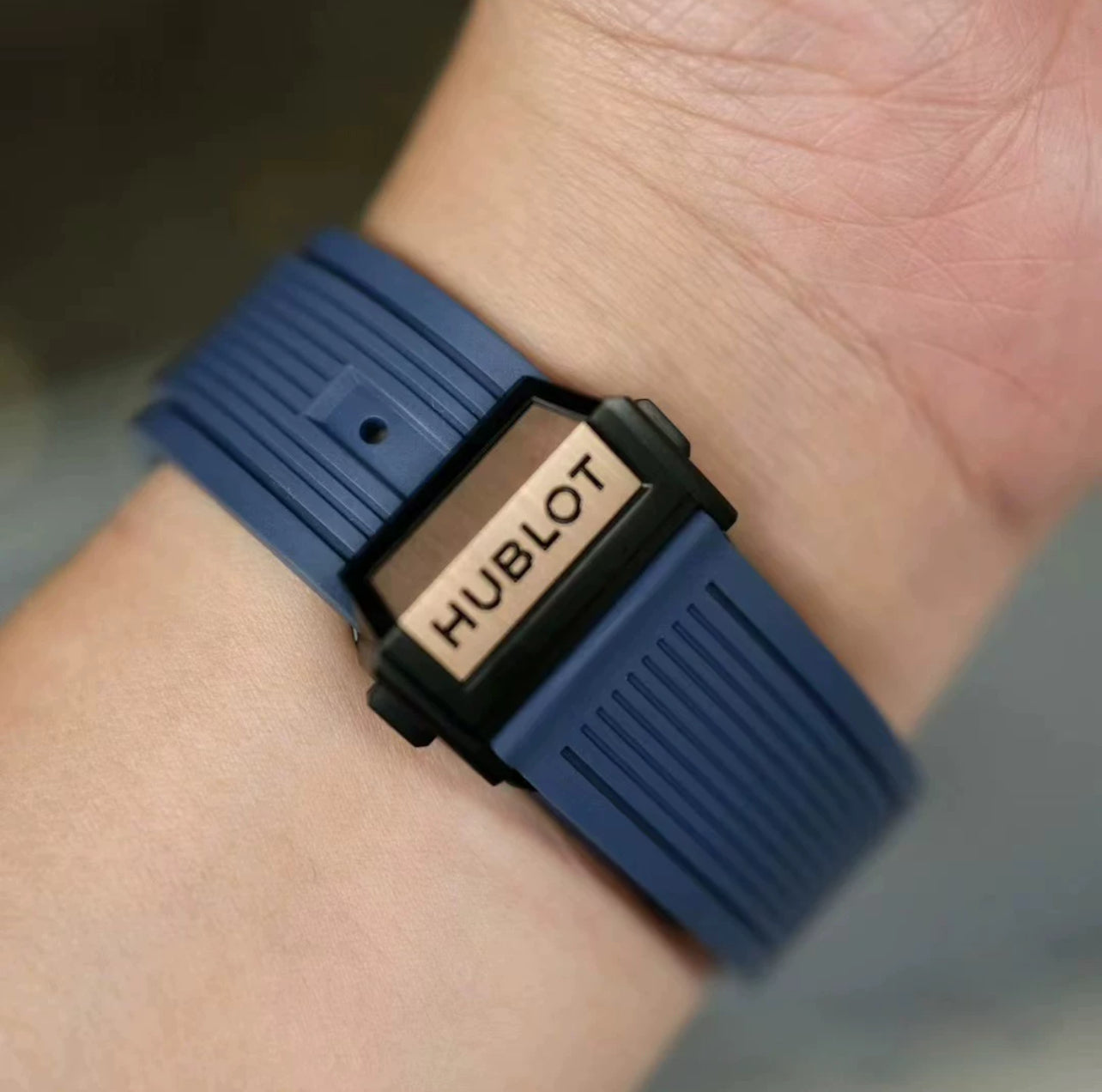 Hublot Unico Rubber Strap (NAVY BLUE)